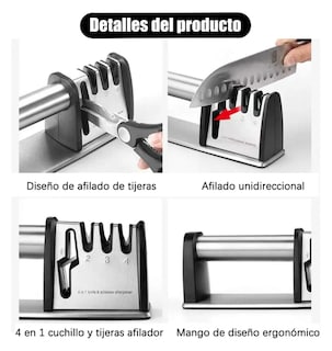Foto 4 | Foto 4 | Afilador Xtellar De Cuchillos De Cocina, Afilador Y Tijeras, 4 En 1