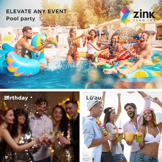 Foto 4 | Foto 4 | Accesorios Para Fotomatón Zink Luau Party, 30 Unidades, Estilo Hawaiano Tropical - Venta Internacional.