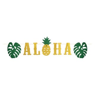 Foto 1 | Foto 1 | Banner Beistle Glittered Aloha, 16 X 180 Cm, Luau Hawaiian Party - Venta Internacional.