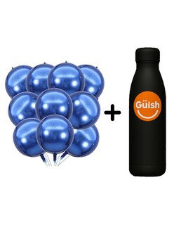 Foto 1 | Foto 1 | 12 Globos Azul + Gratis Termo Güish De Regalo