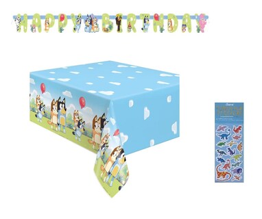 Foto 1 | Foto 1 | Paquete De Artículos Para Fiestas, Exclusivo Bluey Birthday, Con Mantel - Venta Internacional.