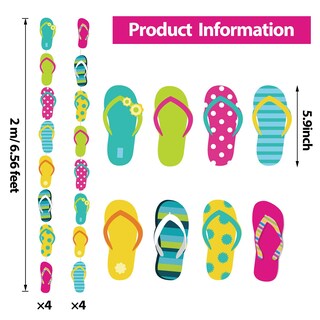 Foto 2 | Foto 2 | Decoración Colgante para Fiestas Boao Diseño de Chanclas 8 Tiras de 2 m C/U - Venta Internacional
