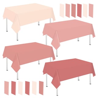Foto 1 | Foto 1 | Mantel de Plástico para Mesa Rosa Whaline 137 x 274 cm 16 Piezas - Venta Internacional
