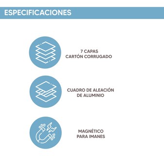 Foto 6 | Foto 6 | Jauz Improvement Pizarrón Color Blanco Magnético De Acero Reforzado 4 Bordes 60x90cm Calidad Oficina Espesor 17mm (Mod.J0206)