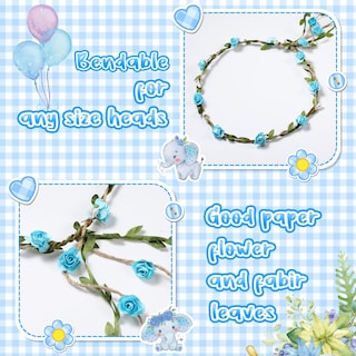Foto 6 | Foto 6 | Set De Fajas Para Baby Shower Con Diseño De Elefante Grueso Para Mamá Y Papá - Venta Internacional.