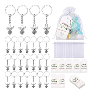 Foto 1 | Foto 1 | Llaveros De Ángel Para Bautizo Regalo De Baby Shower 30 Pcs Plata