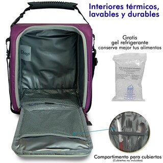 Foto 4 | Foto 4 | Lonchera Térmica Con Gel Refrigerante Fresh - Uva