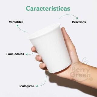 Foto 3 | Foto 3 | Berry Green Vasos Blancos Para Café, Paquete De 120, Biodegradables, 10 Onzas
