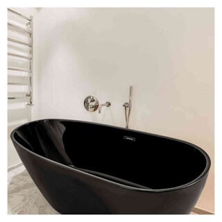 Foto 4 | Foto 4 | Tina Baño Bañera Fibra Vidrio Lujo Minimalista 283l 169x78 Negro