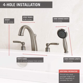 Foto 3 | Foto 3 | Grifo Romano Para Bañera Delta Faucet T4732-ss Woodhurst Stainless - Venta Internacional.