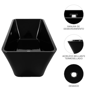 Foto 7 | Foto 7 | Ninon Home Amore Tina De Baño Minimalista Diseño Moderno Y Elegante