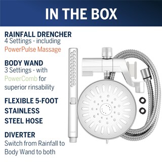 Foto 3 | Foto 3 | Varita Portátil Shower Combo Waterpik De Alta Presión Cromada - Venta Internacional.