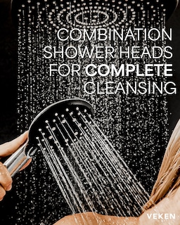 Foto 7 | Foto 7 | Cabezal De Ducha Combo Veken High Pressure Rain Con Brazo De Extensión - Venta Internacional.