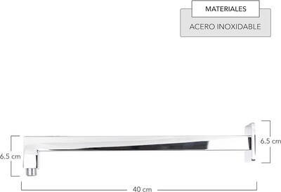 Foto 2 | Foto 2 | Brazo Y Chapetón CNX de Acero Inoxidable para Regadera de Ducha 40 cm