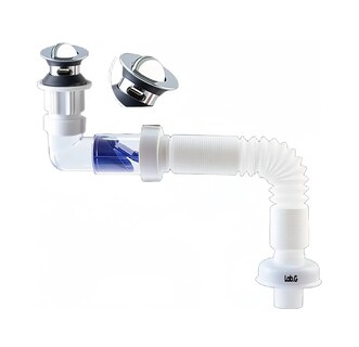 Foto 3 | Foto 3 | Cespol Con Sistema Anti Olores Y Botón Push Para Lavabo 1 Pzs Blanco