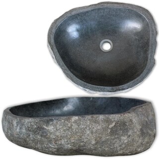 Foto 2 | Foto 2 | Lavabo Vidaxl River Stone De Forma Ovalada - Venta Internacional.