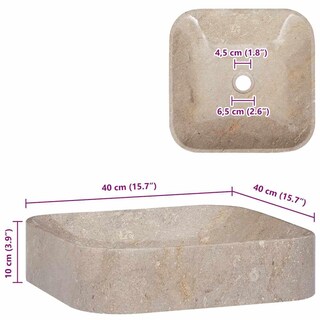 Foto 3 | Foto 3 | Lavabo de Mármol VidaXL - Venta Internacional