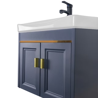 Foto 2 | Foto 2 | Set De Mueble Para Baño Con Espejo Y Grifería Atlantic Azul