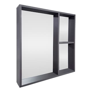 Foto 5 | Foto 5 | Set De Gabinete Para Baño Urban Color Gris Con Espejo, Lavabo De Cerámica Y Grifería