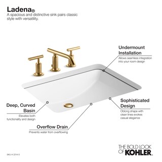Foto 7 | Foto 7 | Lavabo De Baño Kohler Ladena 2214-0, Bajo Encimera, Blanco, 50 X 36 Cm - Venta Internacional.