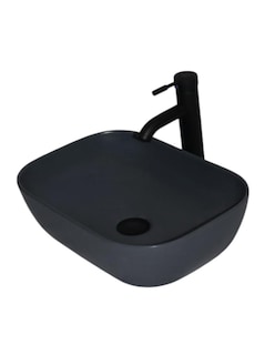 Foto 1 | Foto 1 | Kit Lavabo Ovalin Matt Negro Con Accesorios