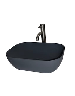 Foto 1 | Foto 1 | Kit Lavabo Ovalin Matt Negro Con Accesorios Satinados