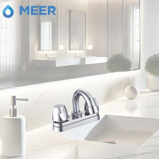 Foto 4 | Foto 4 | Meer Faucets By Cnx Mezcladora Cromada Para Lavabo Fabricada En Acero Inoxidable, Y Abs Con Medidas Estándar, Grifo Para Baño Co