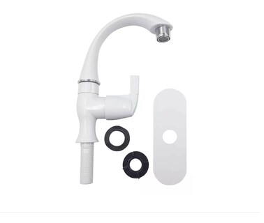 Foto 3 | Foto 3 | Llave Monomando Grifo Abs Individual Lavabo Blanco Xtellar
