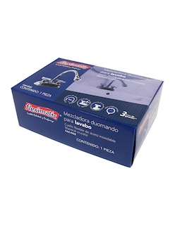 Foto 4 | Foto 4 | Mezcladora Duomando Para Lavabo, Cuello Flexible, Maneral Cruceta