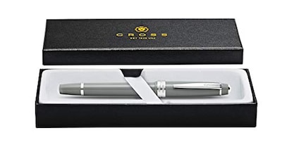 Foto 4 | Foto 4 | Pluma Estilográfica Cross Bailey, Resina Pulida Ligera, Gris - Venta Internacional.