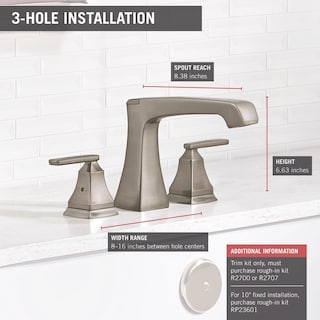 Foto 3 | Foto 3 | Grifo Delta Ashlyn Con 2 Manijas Para Bañera Romana Extendida, Níquel Cepillado - Venta Internacional.