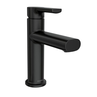 Foto 1 | Foto 1 | Grifo Para Lavabo De Baño Moen Meena, Negro Mate, Con Placa De Cubierta 847 - Venta Internacional.