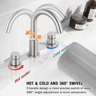Foto 4 | Foto 4 | Grifo De Baño Qomolangma, 8 Pulgadas, Amplio, 2 Manijas - Venta Internacional.