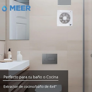 Foto 4 | Foto 4 | Extractor de Aire Meer 6 X 6 Pulgadas para Baño o Cocina 18w