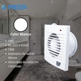 Foto 5 | Foto 5 | Extractor de Aire Meer 6 X 6 Pulgadas para Baño o Cocina 18w