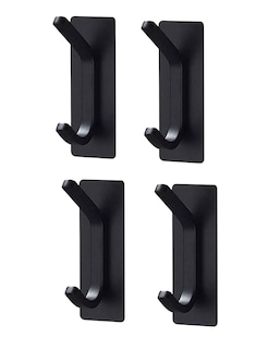 Foto 1 | Foto 1 | Ganchos Toallero Adhesivos De Pared Acero Para Toalla Baño Negro