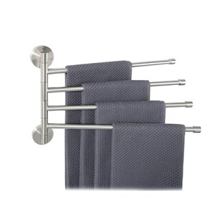 Foto 1 | Foto 1 | Toallero De Acero Inoxidable Para Pared Con Brazos Móviles Eo Safe Imports Esi-18899 Plata