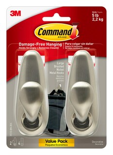 Foto 1 | Foto 1 | Ganchos De Pared Command Forever Classic, Grandes, De Metal, 2 Ganchos - Venta Internacional.