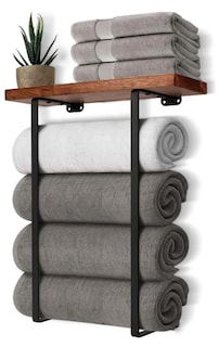 Foto 1 | Foto 1 | Toallero De Baño Con Repisas Xtellar, Solución Elegante Y Versátil De Almacenamiento Personalizado