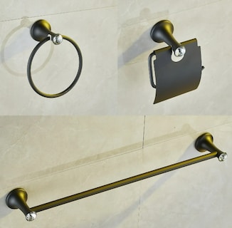 Foto 4 | Foto 4 | Set Exclusivo Xtellar De Accesorios Para Baño En Acero Inoxidable 57cm Elegante Negro