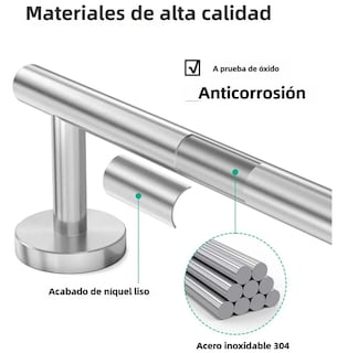 Foto 2 | Foto 2 | Elegante Toallero De Baño Xtellar En Plata Cepillada