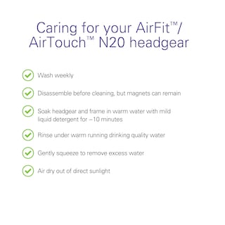 Foto 4 | Foto 4 | Cascos Cpap Resmed Airfit/airtouch N20 De Repuesto, Tamaño Mediano - Venta Internacional.