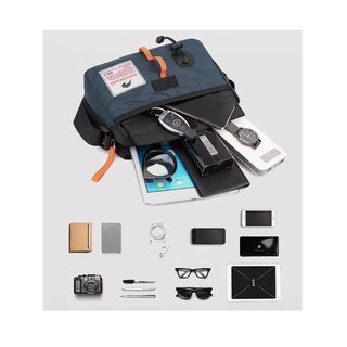 Foto 2 | Foto 2 | Bolso Mensajero de Hombro Contra Agua Casual color Azul Oscuro para Hombre