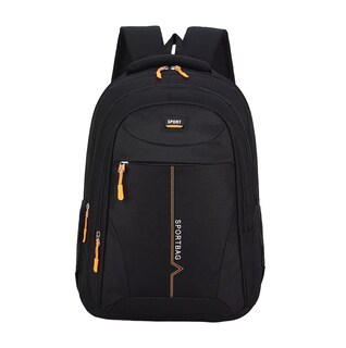 Foto 1 | Foto 1 | Bolsa De Hombro Moda Casual Negro Lineas Amarillo