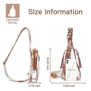 Foto 5 | Foto 5 | Venta Internacional - Bolso Bandolera Telena Clear Stadium Aprobado Para Mujer