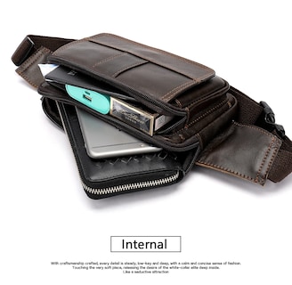 Foto 4 | Foto 4 | Riñonera Norbinus De Piel  Unisex Con Solapa - Venta Internacional