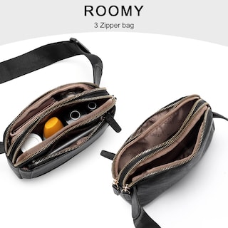 Foto 5 | Foto 5 | Riñonera Cluci De Piel Vegana Para Mujer, Color Negro, De Fanny Pack - Venta Internacional.