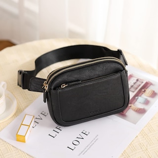 Foto 7 | Foto 7 | Riñonera Cluci De Piel Vegana Para Mujer, Color Negro, De Fanny Pack - Venta Internacional.