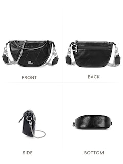Foto 6 | Foto 6 | Bandolera Cluci, Bandolera, Cinturón De Piel, De Viaje, Negro, Para Mujer - Venta Internacional.
