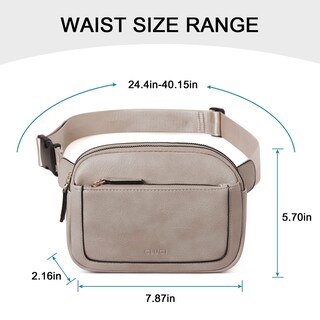 Foto 3 | Foto 3 | Riñonera Cluci Mini Everywhere De Piel Vegana Gris De Fanny Pack - Venta Internacional.